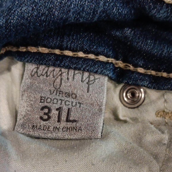 Daytrip Dark Blue Flare Jeans - Picture 5 of 5